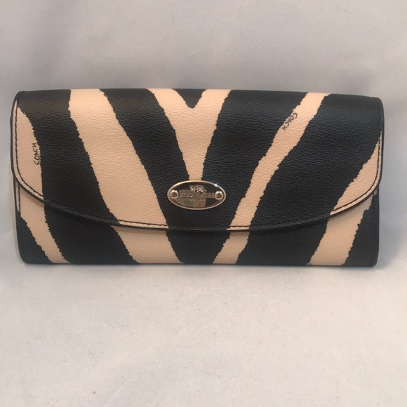 Coach Bags Coach Zebra Print Wallet Poshmark